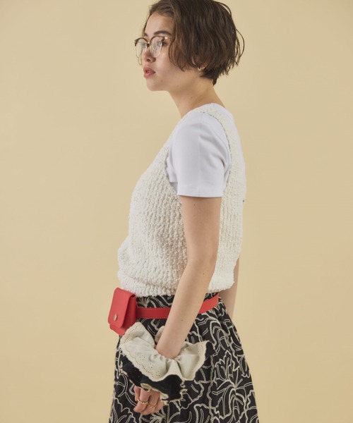 MIRROR STOKE（ミラーストーク）の「【ZOZO限定】KNIT BUSTIER/ニットビスチェ（ニット/セーター・レディース・ベージュ/グレイッシュベージュ/オフホワイト・MEDIUM）」の21枚目の写真