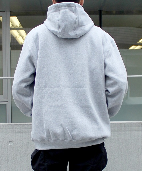 Carhartt(カーハート)の「★carhartt★カーハート プルオーバーパーカー ブランドロゴ ビッグシルエットパーカー K121(パーカー・メンズ・ブラック/グレー・L/M/S)」の4枚目の写真
