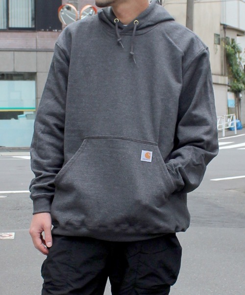 Carhartt(カーハート)の「★carhartt★カーハート プルオーバーパーカー ブランドロゴ ビッグシルエットパーカー K121(パーカー・メンズ・ブラック/グレー・L/M/S)」の10枚目の写真