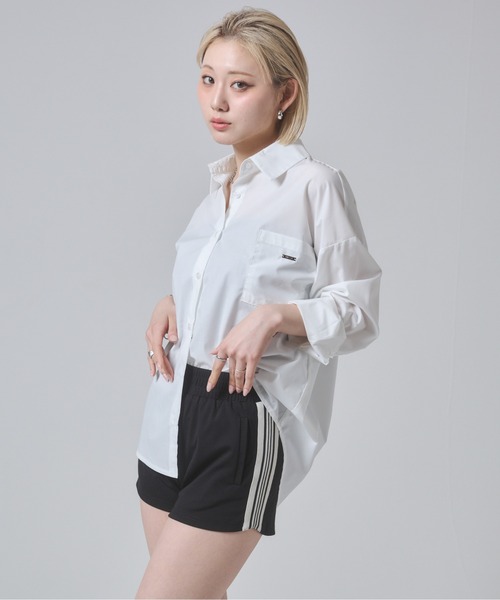 ENVYM（アンビー）の「オーバーシルエットシャツ（シャツ/ブラウス・レディース・ホワイト/ブルー/ピンク・FREE）」の19枚目の写真