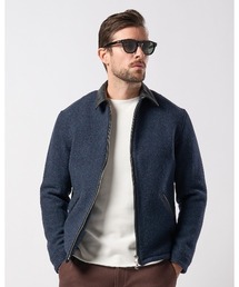 wjk（ダヴルジェイケイ）の「classical tweed zip blouson（ブルゾン）」