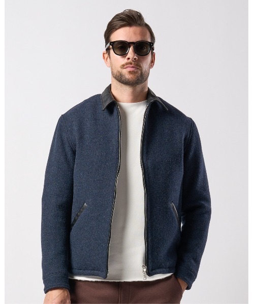 wjk(ダヴルジェイケイ)の「classical tweed zip blouson(ブルゾン・メンズ・ネイビー/ベージュ/ブラック・SMALL/MEDIUM/LARGE/X-LARGE)」の18枚目の写真