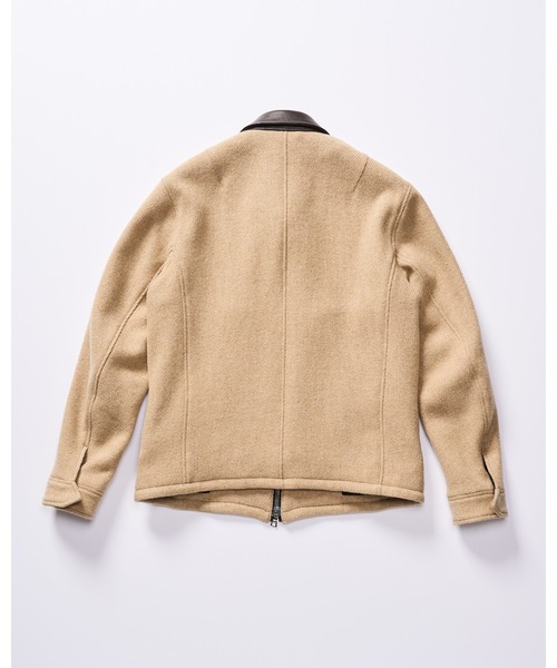 wjk(ダヴルジェイケイ)の「classical tweed zip blouson(ブルゾン・メンズ・ネイビー/ベージュ/ブラック・SMALL/MEDIUM/LARGE/X-LARGE)」の6枚目の写真