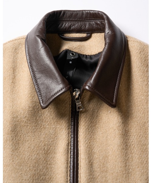 wjk(ダヴルジェイケイ)の「classical tweed zip blouson(ブルゾン・メンズ・ネイビー/ベージュ/ブラック・SMALL/MEDIUM/LARGE/X-LARGE)」の8枚目の写真