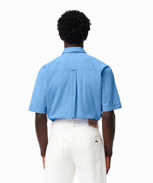 LACOSTE(ラコステ)の「ウォッシュドオックスフォード半袖ボタンダウンシャツ(シャツ/ブラウス・メンズ・ブルー/イエロー/ホワイト・38/40/41/39)」の6枚目の写真