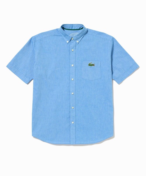 LACOSTE(ラコステ)の「ウォッシュドオックスフォード半袖ボタンダウンシャツ(シャツ/ブラウス・メンズ・ブルー/イエロー/ホワイト・38/40/41/39)」の7枚目の写真