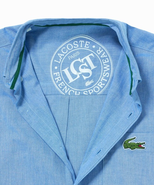 LACOSTE(ラコステ)の「ウォッシュドオックスフォード半袖ボタンダウンシャツ(シャツ/ブラウス・メンズ・ブルー/イエロー/ホワイト・38/40/41/39)」の10枚目の写真