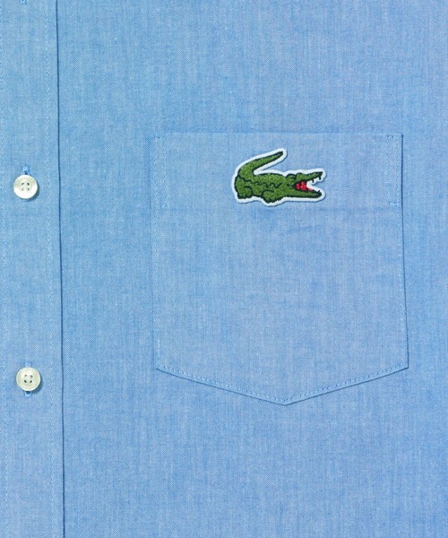 LACOSTE(ラコステ)の「ウォッシュドオックスフォード半袖ボタンダウンシャツ(シャツ/ブラウス・メンズ・ブルー/イエロー/ホワイト・38/40/41/39)」の11枚目の写真