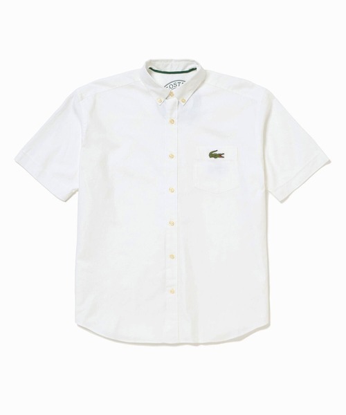 LACOSTE(ラコステ)の「ウォッシュドオックスフォード半袖ボタンダウンシャツ(シャツ/ブラウス・メンズ・ブルー/イエロー/ホワイト・38/40/41/39)」の18枚目の写真