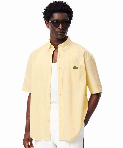 LACOSTE(ラコステ)の「ウォッシュドオックスフォード半袖ボタンダウンシャツ(シャツ/ブラウス・メンズ・ブルー/イエロー/ホワイト・38/40/41/39)」の22枚目の写真
