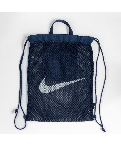 San-ai Resort 三愛水着楽園（サンアイリゾート　サンアイミズギラクエン）の「【NIKE】ナイキ SS25 メッシュドローストリングプールバッグ（スイムグッズ・レディース・サックスブルー/ネイビー/ベージュ/オレンジ・ONE SIZE）」の10枚目の写真