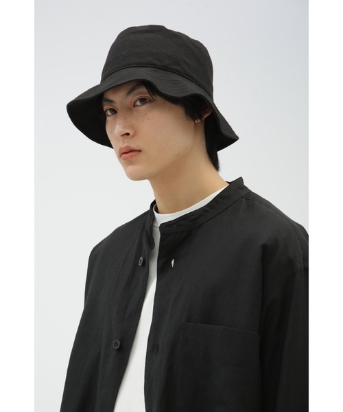 MARGARET HOWELL（マーガレットハウエル）の「LINEN CANVAS（ハット・メンズ・ブラック・FREE）」の2枚目の写真