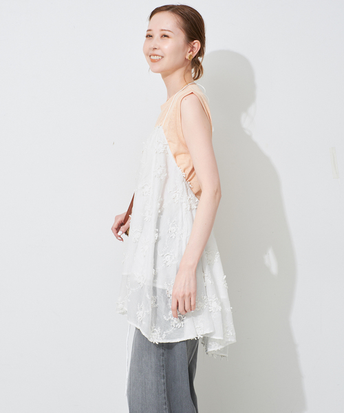 SLOBE IENA - crinkle crinkle crinkle 3D シャツ セール】crinkle crinkle crinkle SLOBE別注 embroidery