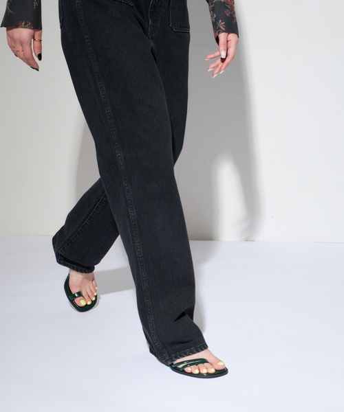 LE TALON(ルタロン)の「GRISE6cmARTYクリアコンビミュールサンダル(サンダル・レディース・グリーン/ベージュ・X-LARGE/LARGE/MEDIUM/SMALL)」の9枚目の写真