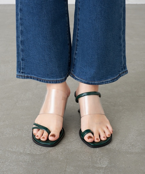 LE TALON(ルタロン)の「GRISE6cmARTYクリアコンビミュールサンダル(サンダル・レディース・グリーン/ベージュ・X-LARGE/LARGE/MEDIUM/SMALL)」の21枚目の写真