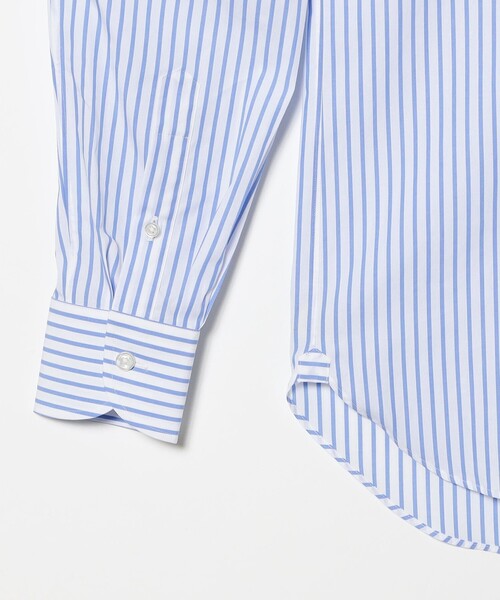 BEAMS F（ビームスエフ）の「コットン ブルー ロンドンストライプ ワイドカラーシャツ（シャツ/ブラウス・メンズ・ライトブルー・41/37/38/39/40/42）」の5枚目の写真