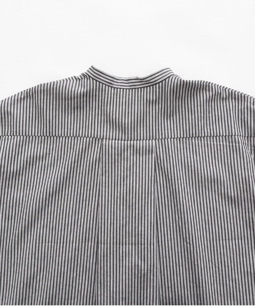 Tandey 休日と詩 『ピーナッツシャツ』ブラックストライプ 20%OFF】休日と詩 ピーナッツロングシャツ | 休日と詩 | TANDEY