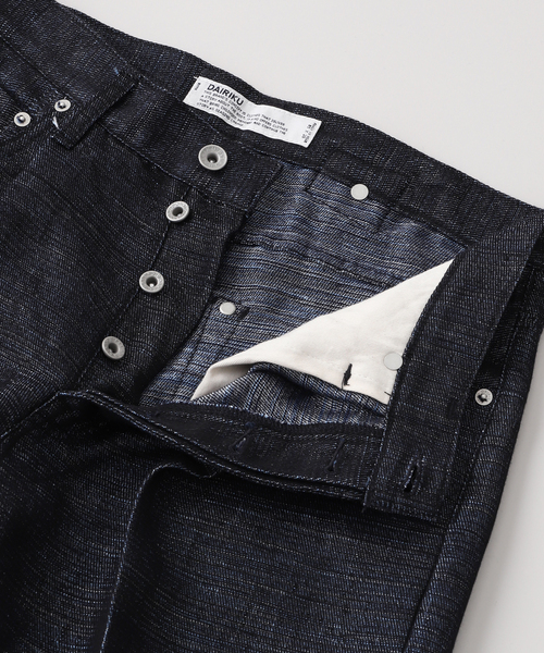 DAIRIKU(ダイリク)の「DAIRIKU / ダイリク Wide Linen Denim Pants L-DNM3(デニムパンツ・メンズ・ブルー・27/29/31)」の6枚目の写真