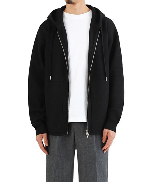 caban（キャバン）の「CABan / キャバン：コットンカシミヤ ジップパーカ：59029102416[MUS]（パーカー・メンズ・グレー/ブラック・M/L/S）」の11枚目の写真