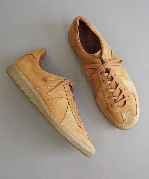 REPRODUCTION OF FOUND（リプロダクションオブファウンド）の「REPRODUCTION OF FOUND (リプロダクション オブ ファウンド) GERMAN MILITARY TRAINER ヌバック 1700NL（スニーカー・メンズ・ブラック/ホワイト/キャメル/ブラウン/オフホワイト/ダークグレー・44/43/39/38/37/36/42/41）」の6枚目の写真