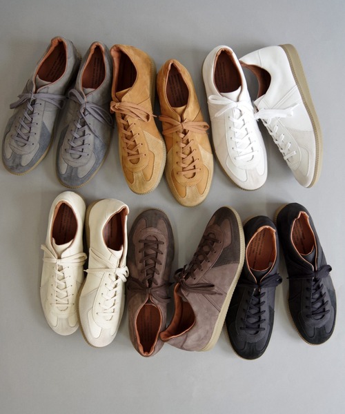 REPRODUCTION OF FOUND（リプロダクションオブファウンド）の「REPRODUCTION OF FOUND (リプロダクション オブ ファウンド) GERMAN MILITARY TRAINER ヌバック 1700NL（スニーカー・メンズ・ブラック/ホワイト/キャメル/ブラウン/オフホワイト/ダークグレー・44/43/39/38/37/36/42/41）」の11枚目の写真