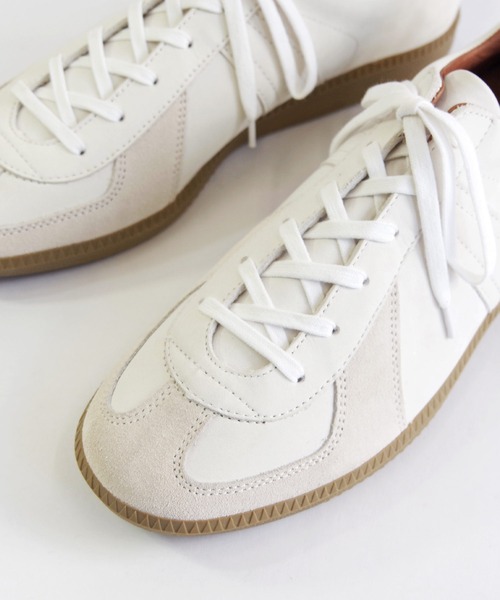 REPRODUCTION OF FOUND（リプロダクションオブファウンド）の「REPRODUCTION OF FOUND (リプロダクション オブ ファウンド) GERMAN MILITARY TRAINER ヌバック 1700NL（スニーカー・メンズ・ブラック/ホワイト/キャメル/ブラウン/オフホワイト/ダークグレー・44/43/39/38/37/36/42/41）」の14枚目の写真