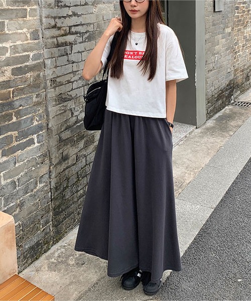 MAISON DE THERESE(メゾン ド テレーズ)の「プリント ショート丈Tシャツ(Tシャツ/カットソー・レディース・ホワイト・FREE)」の2枚目の写真