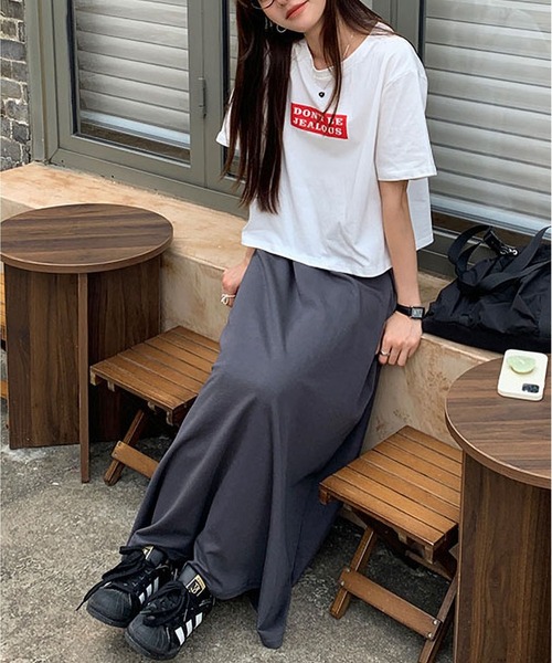 MAISON DE THERESE(メゾン ド テレーズ)の「プリント ショート丈Tシャツ(Tシャツ/カットソー・レディース・ホワイト・FREE)」の4枚目の写真