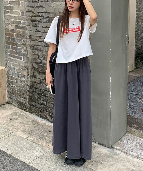 MAISON DE THERESE(メゾン ド テレーズ)の「プリント ショート丈Tシャツ(Tシャツ/カットソー・レディース・ホワイト・FREE)」の11枚目の写真