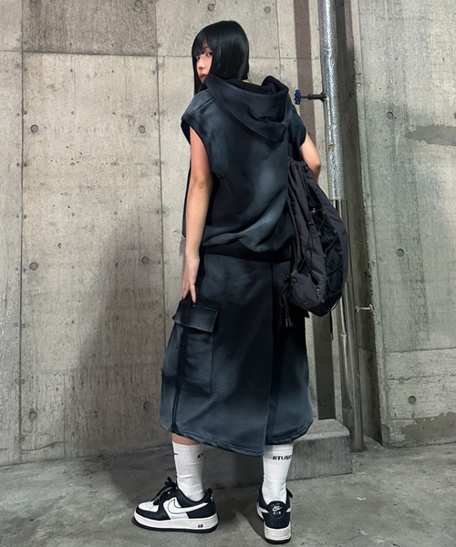 A'GEM/9 × .kom 『A'gem/エージェム』 スプレーノースリーブパーカー A