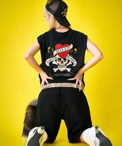 A‘gem 9（エージェムナイン）の「A'GEM/9 × .kom 『A'GEM/9/エージェムナイン』 Ed HardyメッシュCAP（キャップ・メンズ・ブラック×ホワイト/ブラック・FREE）」の20枚目の写真