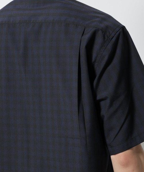 NANO universe（ナノユニバース）の「オリジナルギンガムシャツ 半袖（シャツ/ブラウス・メンズ・ネイビー/ホワイト/グリーン・L/M/S）」の9枚目の写真