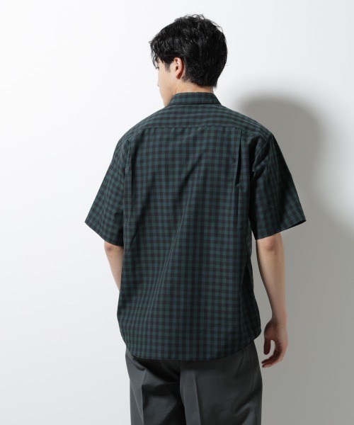 NANO universe（ナノユニバース）の「オリジナルギンガムシャツ 半袖（シャツ/ブラウス・メンズ・ネイビー/ホワイト/グリーン・L/M/S）」の13枚目の写真