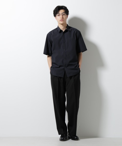 NANO universe（ナノユニバース）の「オリジナルギンガムシャツ 半袖（シャツ/ブラウス・メンズ・ネイビー/ホワイト/グリーン・L/M/S）」の21枚目の写真