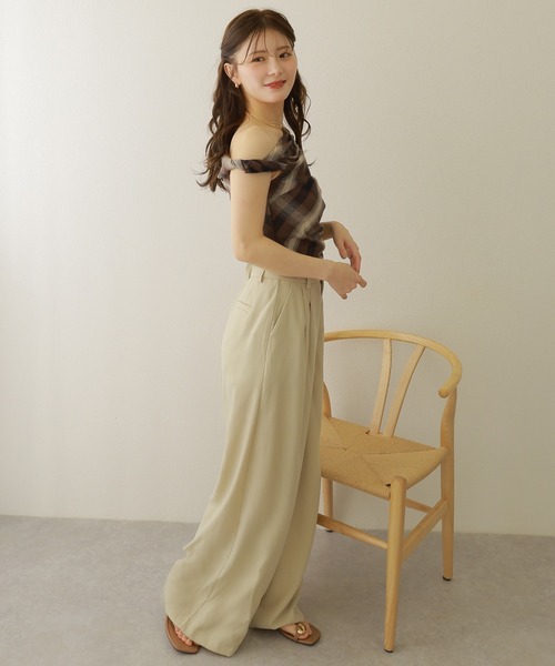 うさと服　変形ノースリーブトップス　麻 うさと服 変形ノースリーブトップス 麻 うさと服 変形