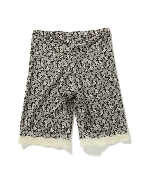 パンツ S lace up shorts gray M Plus Size Women's Cotton Lace With Pocket Elastic Safety