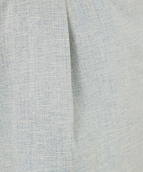 qualite（カリテ）の「【セットアップ対応】リネンライクワイドイージーパンツ/夏服/オフィスカジュアル（スラックス・レディース・グリーン/オフホワイト・36/38）」の12枚目の写真