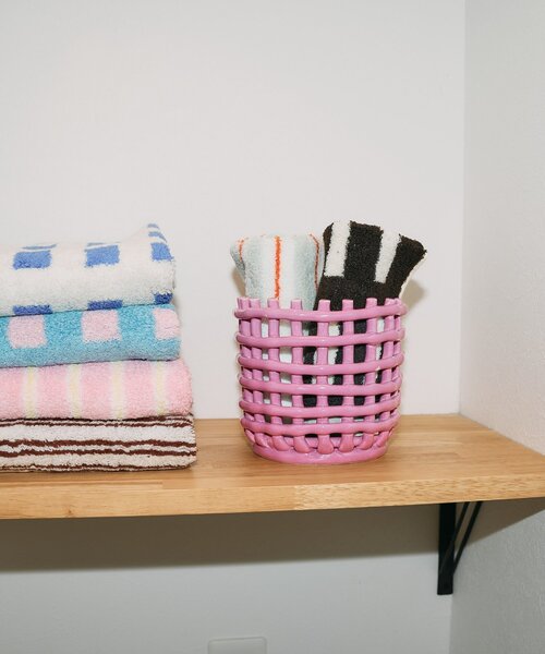 BIRTHDAY BAR（バースデイバー）の「【SAHIR サヒール】Pottery round basket（インテリア雑貨・レディース・ベージュ/ネイビー/ピンク・0）」の3枚目の写真