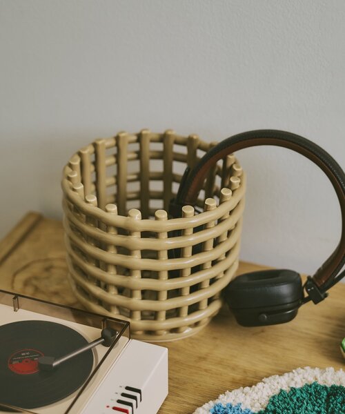 BIRTHDAY BAR（バースデイバー）の「【SAHIR サヒール】Pottery round basket（インテリア雑貨・レディース・ベージュ/ネイビー/ピンク・0）」の11枚目の写真