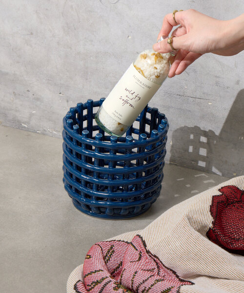 BIRTHDAY BAR（バースデイバー）の「【SAHIR サヒール】Pottery round basket（インテリア雑貨・レディース・ベージュ/ネイビー/ピンク・0）」の18枚目の写真