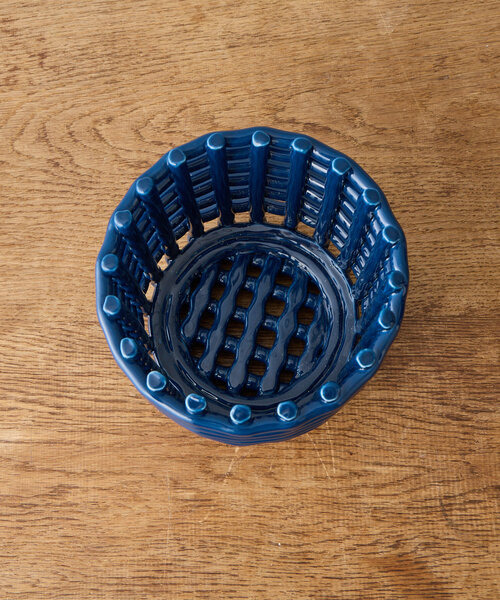 BIRTHDAY BAR（バースデイバー）の「【SAHIR サヒール】Pottery round basket（インテリア雑貨・レディース・ベージュ/ネイビー/ピンク・0）」の21枚目の写真