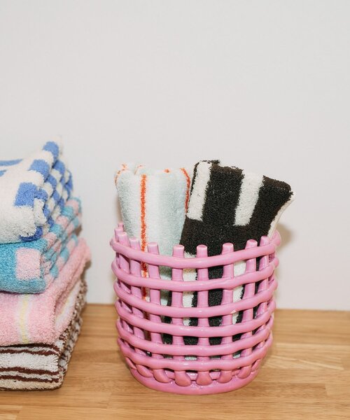 BIRTHDAY BAR（バースデイバー）の「【SAHIR サヒール】Pottery round basket（インテリア雑貨・レディース・ベージュ/ネイビー/ピンク・0）」の4枚目の写真