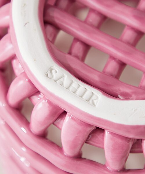 BIRTHDAY BAR（バースデイバー）の「【SAHIR サヒール】Pottery round basket（インテリア雑貨・レディース・ベージュ/ネイビー/ピンク・0）」の8枚目の写真