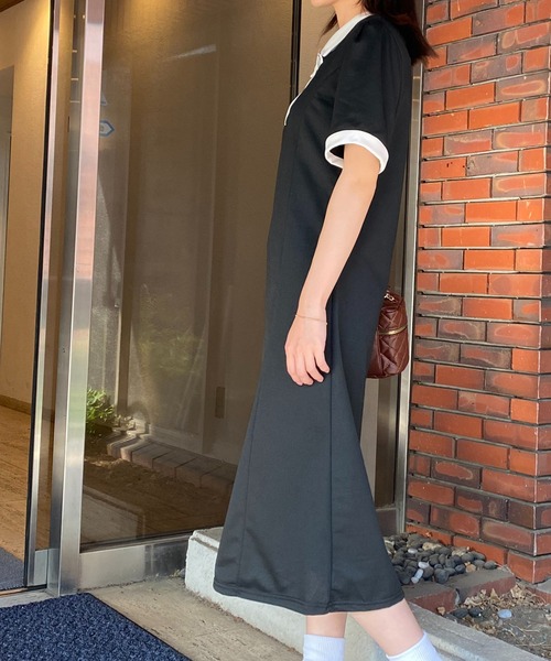 NANEA(ナネア)の「パフスリーブポロシャツワンピース(ワンピース・レディース・グレー/ブラック・SMALL/MEDIUM/LARGE)」の20枚目の写真