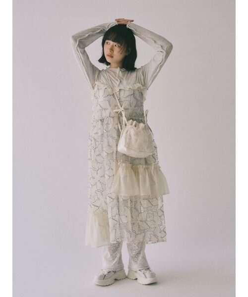 merry jenny（メリージェニー）の「エアリーカラーメロウカットソー（Tシャツ/カットソー・レディース・ライトグレー/ベージュ/ライトブルー/アイボリー・FREE）」の7枚目の写真