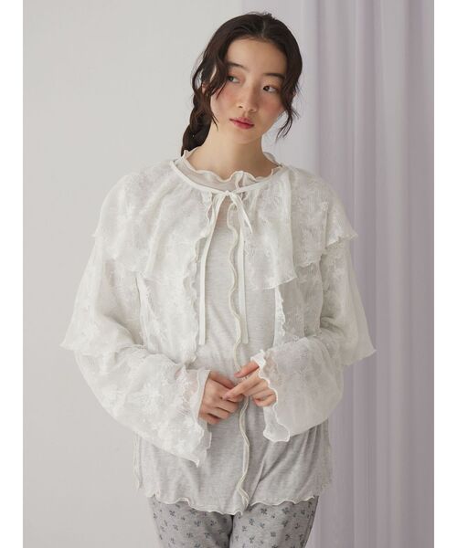 merry jenny（メリージェニー）の「エアリーカラーメロウカットソー（Tシャツ/カットソー・レディース・ライトグレー/ベージュ/ライトブルー/アイボリー・FREE）」の12枚目の写真