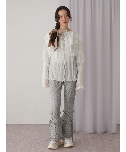 merry jenny（メリージェニー）の「エアリーカラーメロウカットソー（Tシャツ/カットソー・レディース・ライトグレー/ベージュ/ライトブルー/アイボリー・FREE）」の13枚目の写真