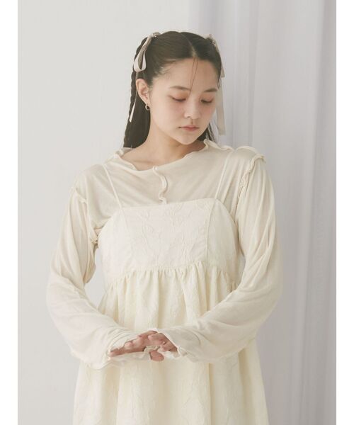 merry jenny（メリージェニー）の「エアリーカラーメロウカットソー（Tシャツ/カットソー・レディース・ライトグレー/ベージュ/ライトブルー/アイボリー・FREE）」の17枚目の写真