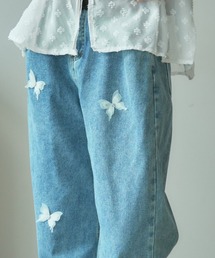 BLANK　 | ▲Butterfly design denim pants / バタフライデザイン デニムパンツ(デニムパンツ)
