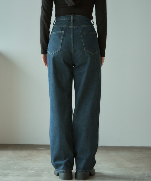 BLANK　（ブランク）の「▲Butterfly design denim pants / バタフライデザイン デニムパンツ（デニムパンツ・レディース・ネイビー/ブルー・L/M）」の15枚目の写真